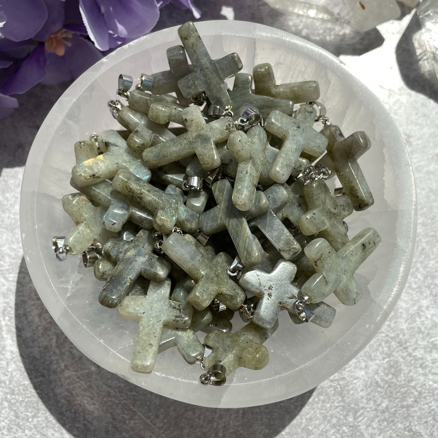 Labradorite Cross Pendant Labradorite Cross Pendant